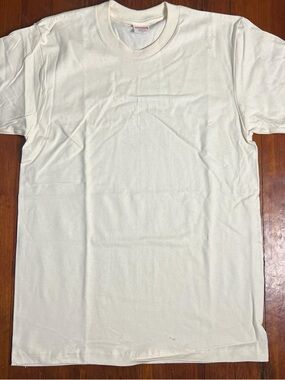 Supreme Men's Short Sleeve Crew T‑Shirt in Off‑White